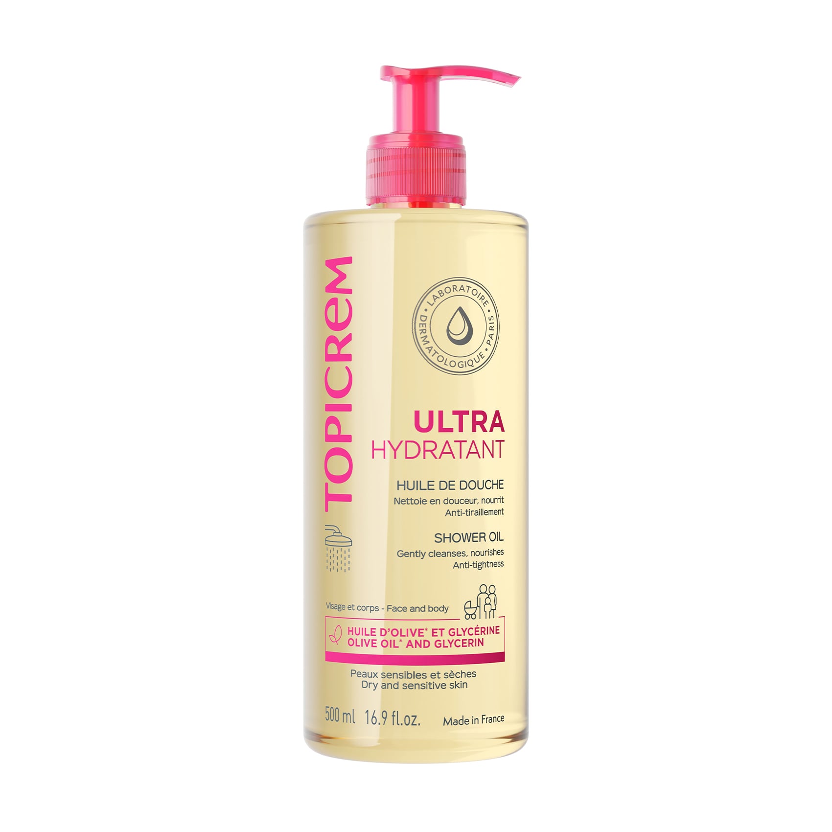 Ультразволожувальна олія для душу Topicrem Ultra Hydratant Shower Oil, 500 мл